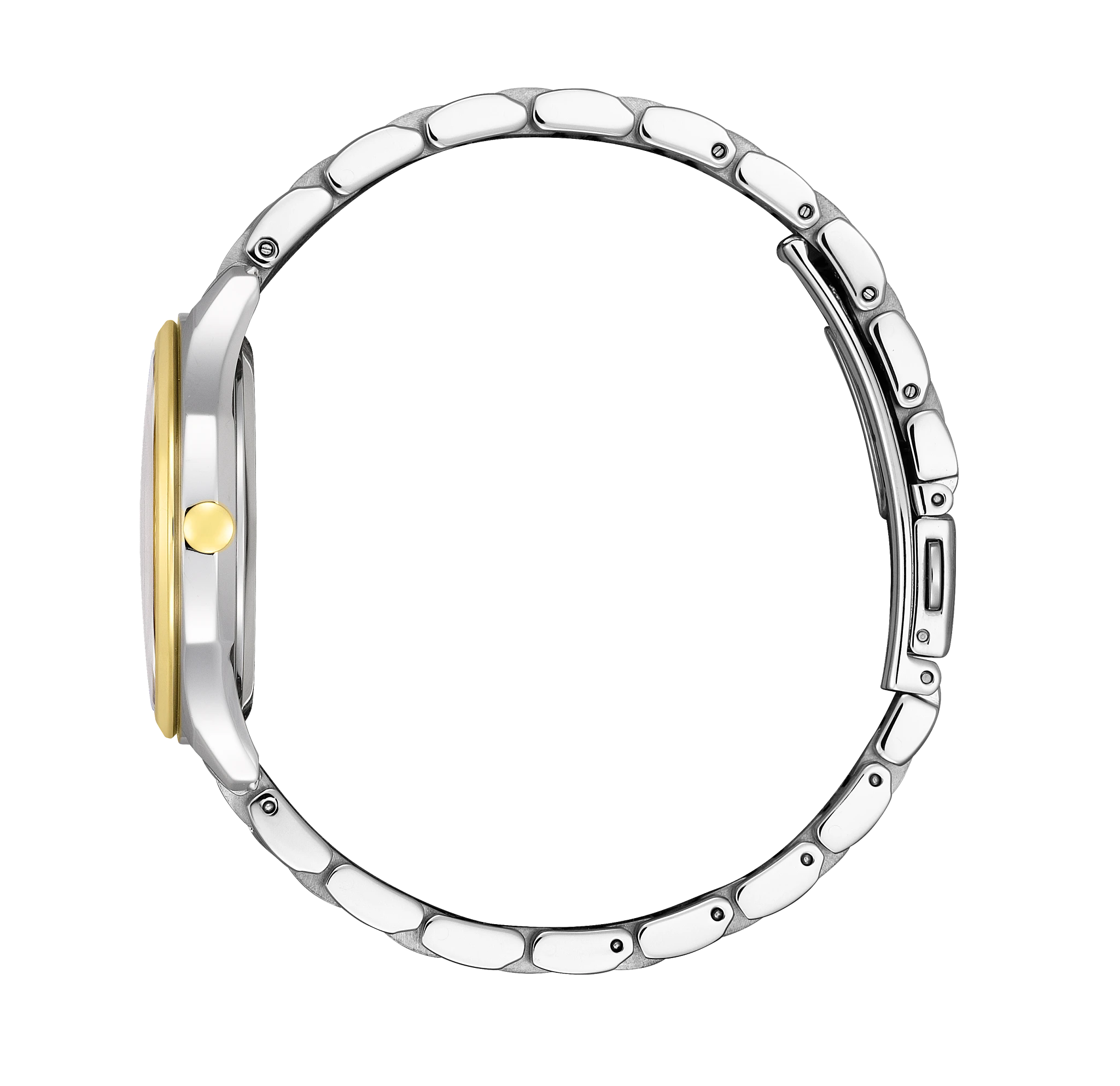 Falling Mickey & Minnie Silver-Tone Dial Stainless Steel